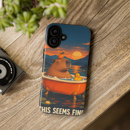 Minor Inconvenience iPhone Tough Case | funny capybara