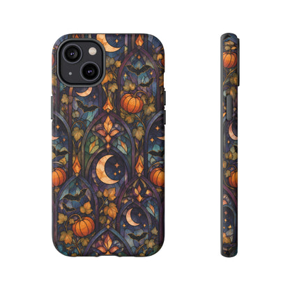 Amber Moon Window iPhone Tough Case | celestial halloween