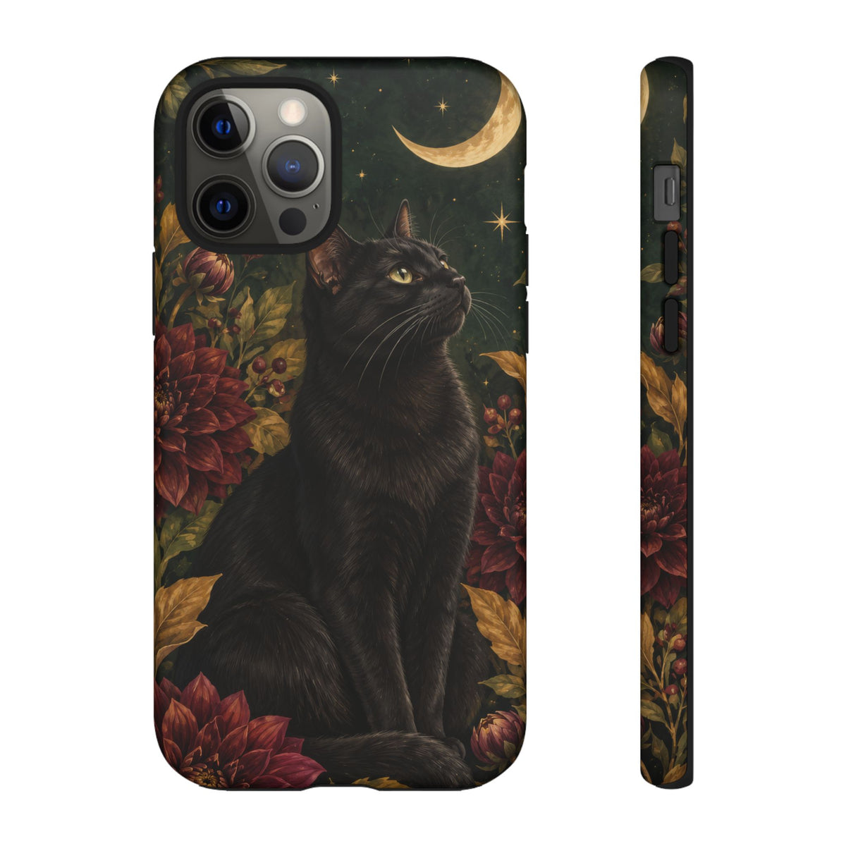 Midnight Familiar iPhone Tough Case | black cat
