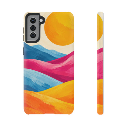 Golden Drift Samsung Galaxy Tough Case | colorful hills