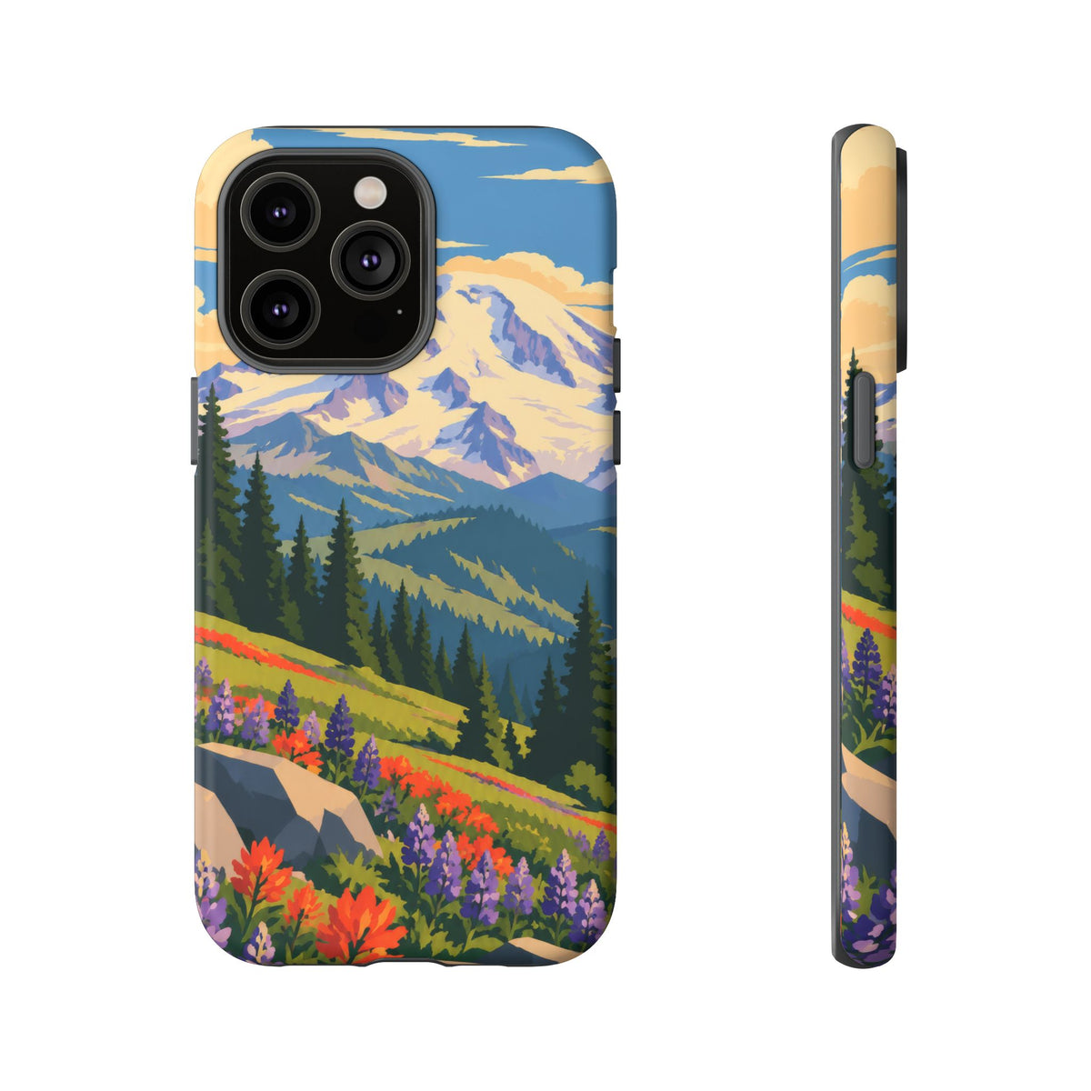 Mount Rainier — Meadow Radiance iPhone Tough Case