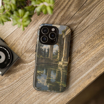 The Flooded Court iPhone Tough Case | Ancient Garden Landscape