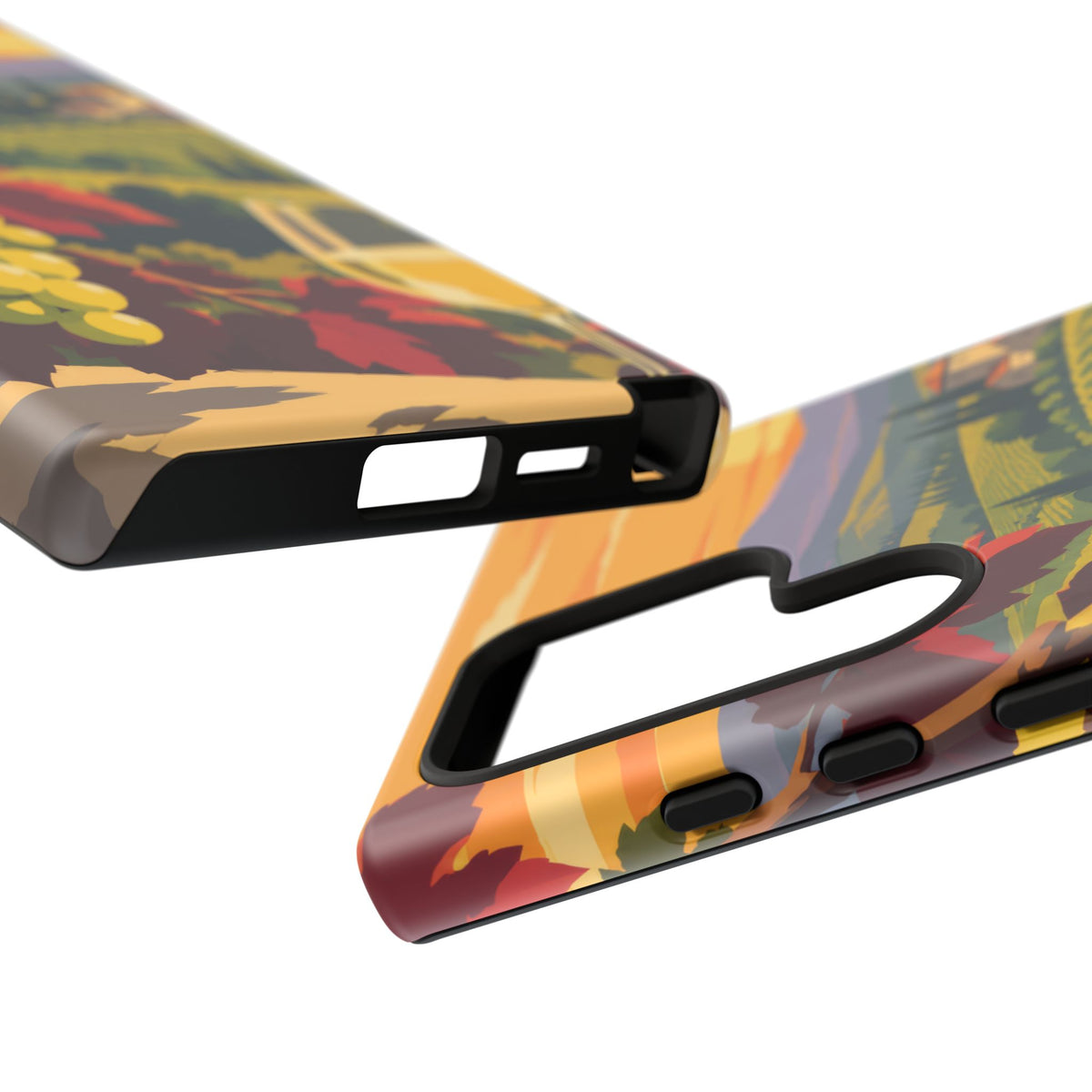 Wine & Grapes — Golden Vintage Samsung Galaxy Tough Case | wine grapes