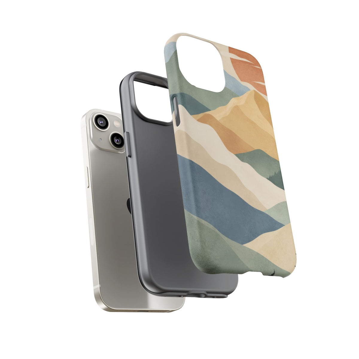Sage Summit iPhone Tough Case | abstract mountains