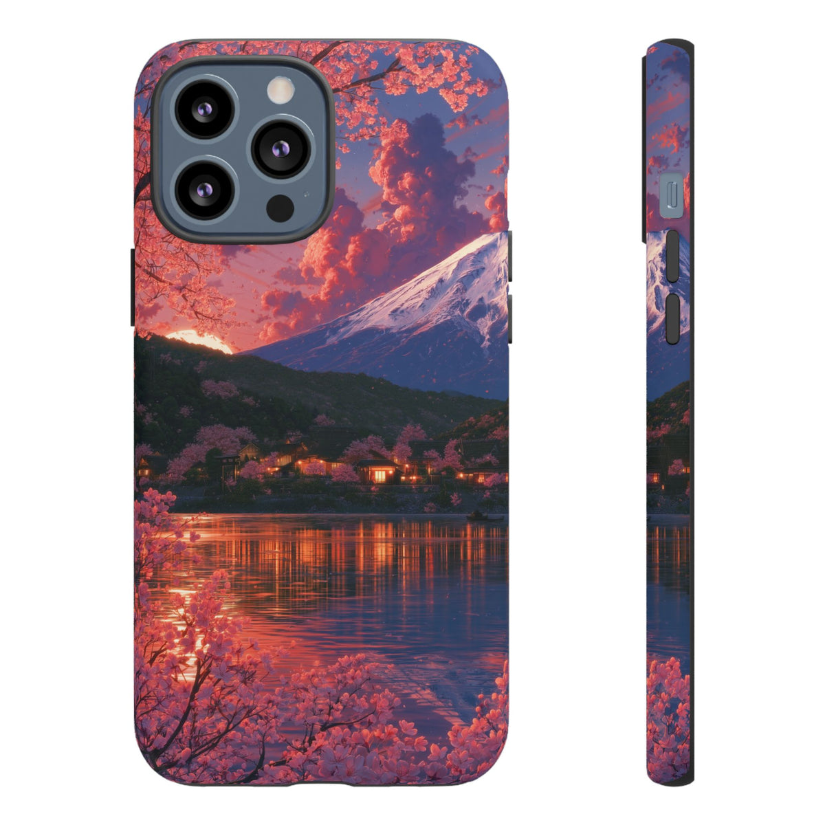 Sakura Lakeside Village iPhone Tough Phone Case