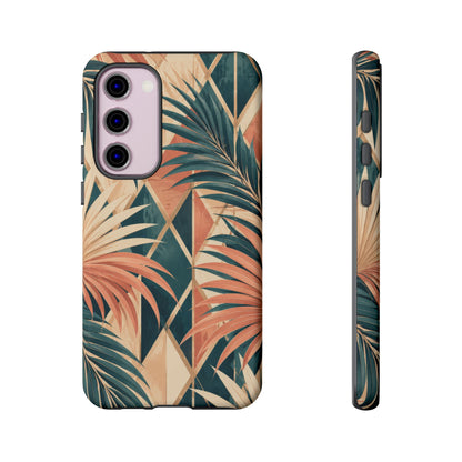 Coral Palm Pavilion Samsung Galaxy Tough Case | art deco