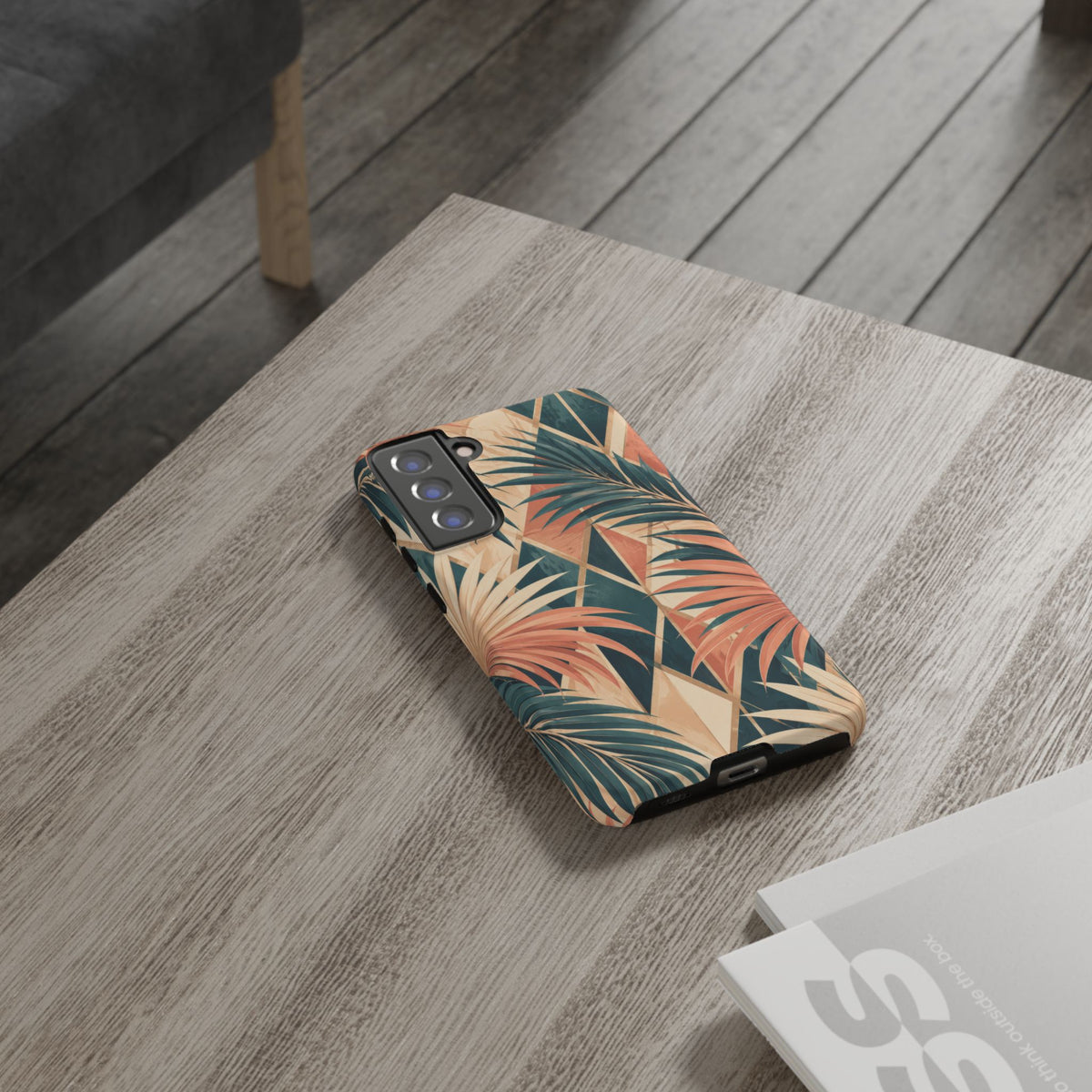 Coral Palm Pavilion Samsung Galaxy Tough Case | art deco