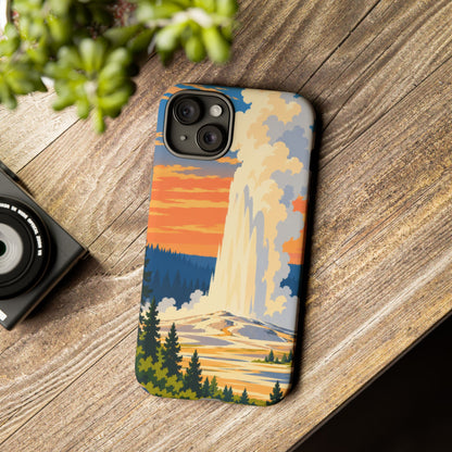 Yellowstone — Geyser Dawn iPhone Tough Case