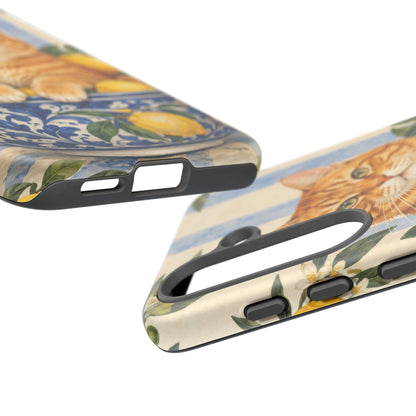 Citrus Inspector Samsung Galaxy Tough Case | ginger cat