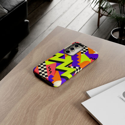 Acid Arcade Samsung Galaxy Tough Case | Bright Retro Geometry