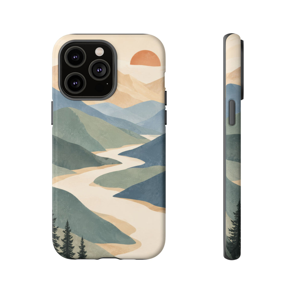 Quiet Pass iPhone Tough Case | mountain river