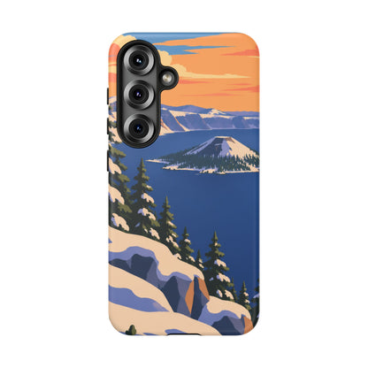 Crater Lake — Winter Caldera Samsung Galaxy Tough Case