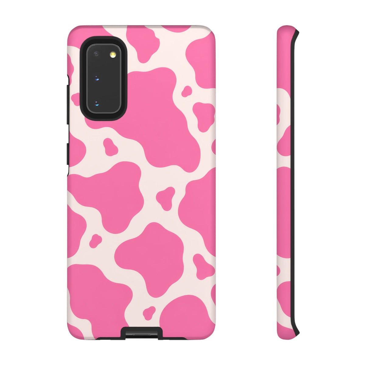 Strawberry Milk Samsung Galaxy Tough Case | Pink Cow Print
