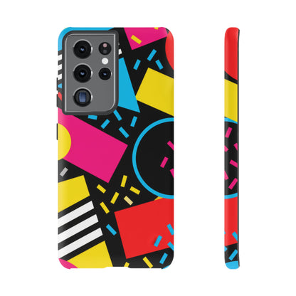Midnight Confetti Samsung Galaxy Tough Case | Bright Abstract on Black