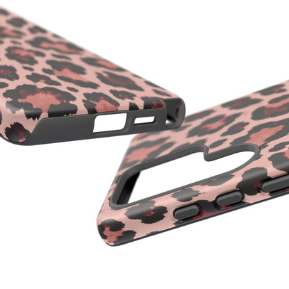 Wild Burgundy Samsung Galaxy Tough Case | leopard print