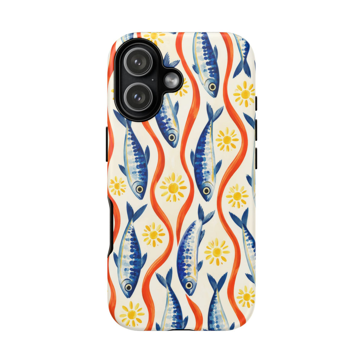 Sardine Social iPhone Tough Case | sardine print
