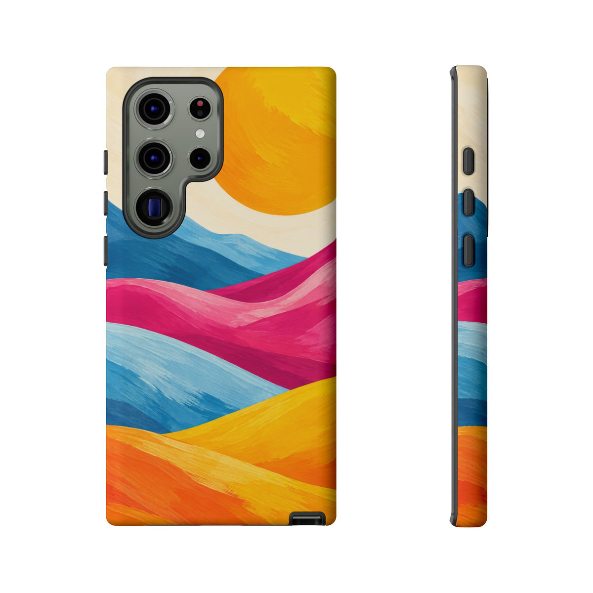 Golden Drift Samsung Galaxy Tough Case | colorful hills