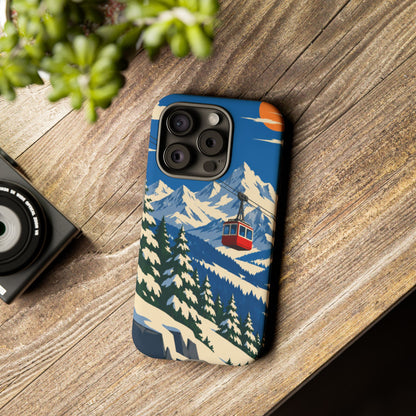 Swiss Skiing — Lift to the Sky iPhone Tough Case