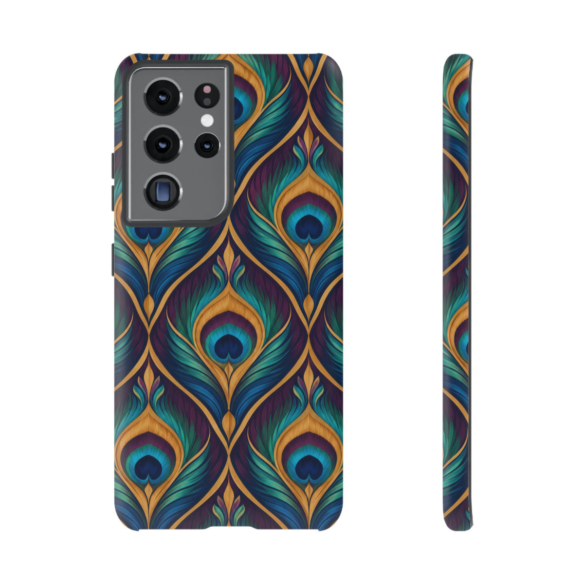 Peacock Nocturne Samsung Galaxy Tough Case | art deco