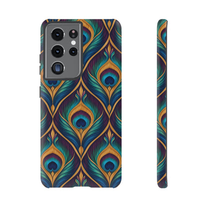 Peacock Nocturne Samsung Galaxy Tough Case | art deco