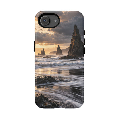 Black Sand and Silver iPhone Tough Case | black sand beach