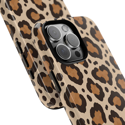 Leopard Print iPhone Tough Case | Cocoa Wildcat