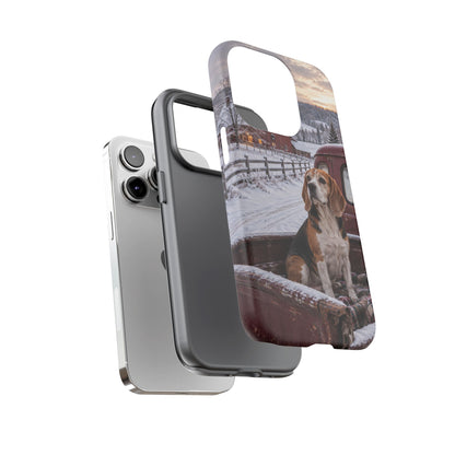 Winter Farm Watch iPhone Tough Case | beagle