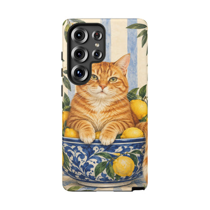 Citrus Inspector Samsung Galaxy Tough Case | ginger cat