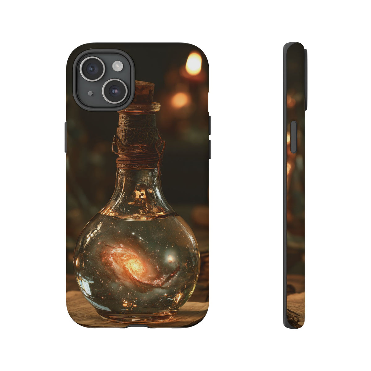 Bottled Cosmos iPhone Tough Case | Galaxy in an Antique Bottle