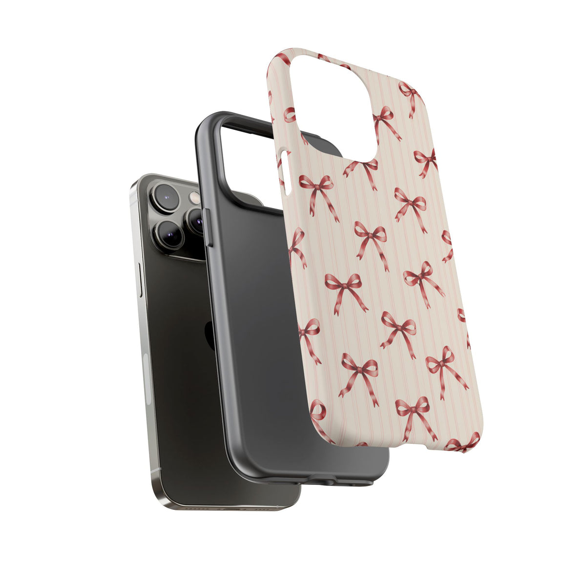 Red Bow iPhone Tough Case | Ribbon Waltz