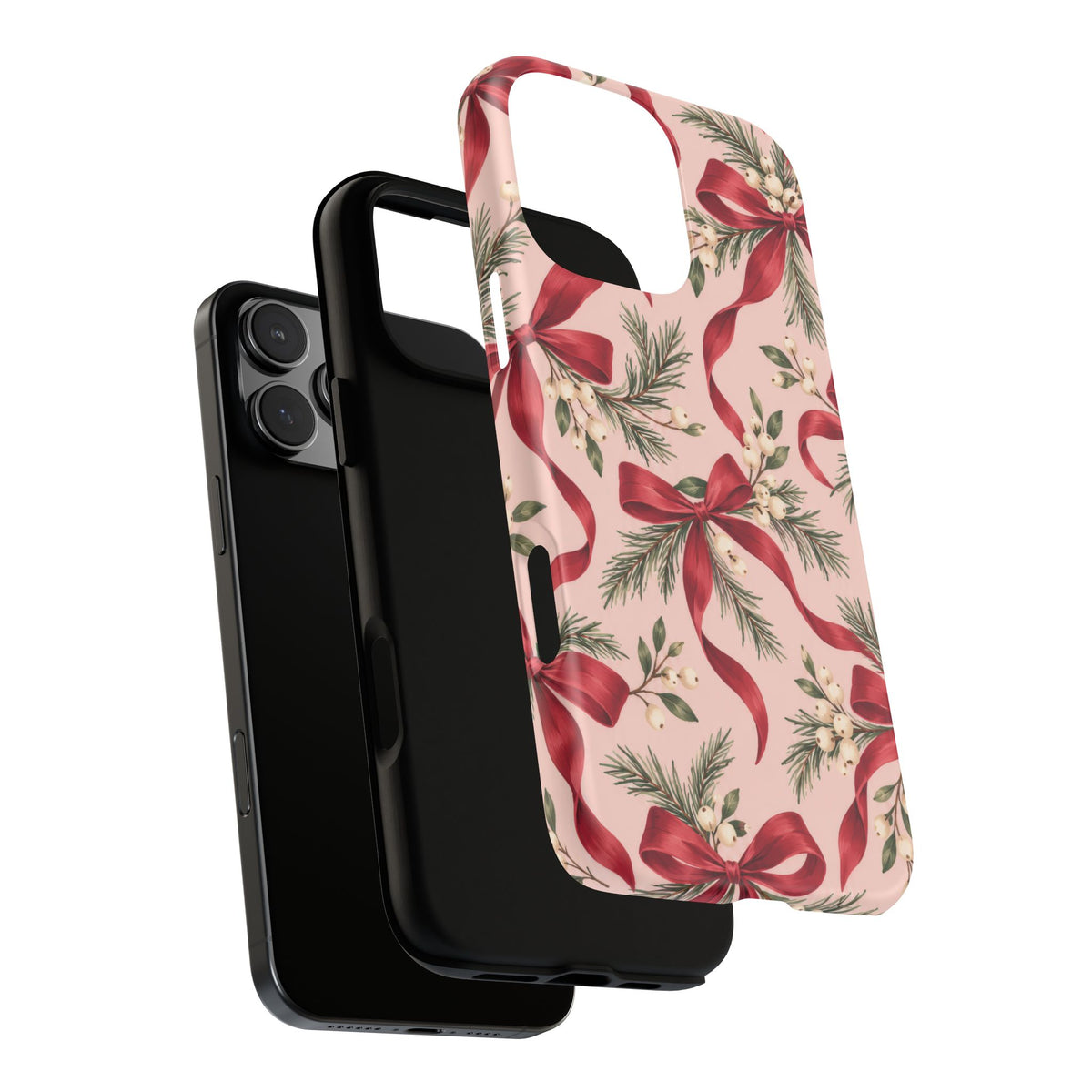 Ribbon Season iPhone Tough Case | christmas bows