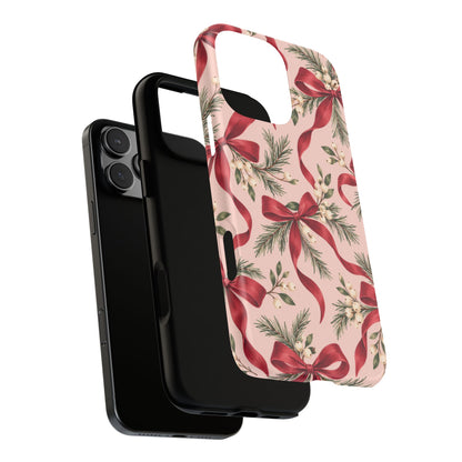 Ribbon Season iPhone Tough Case | christmas bows