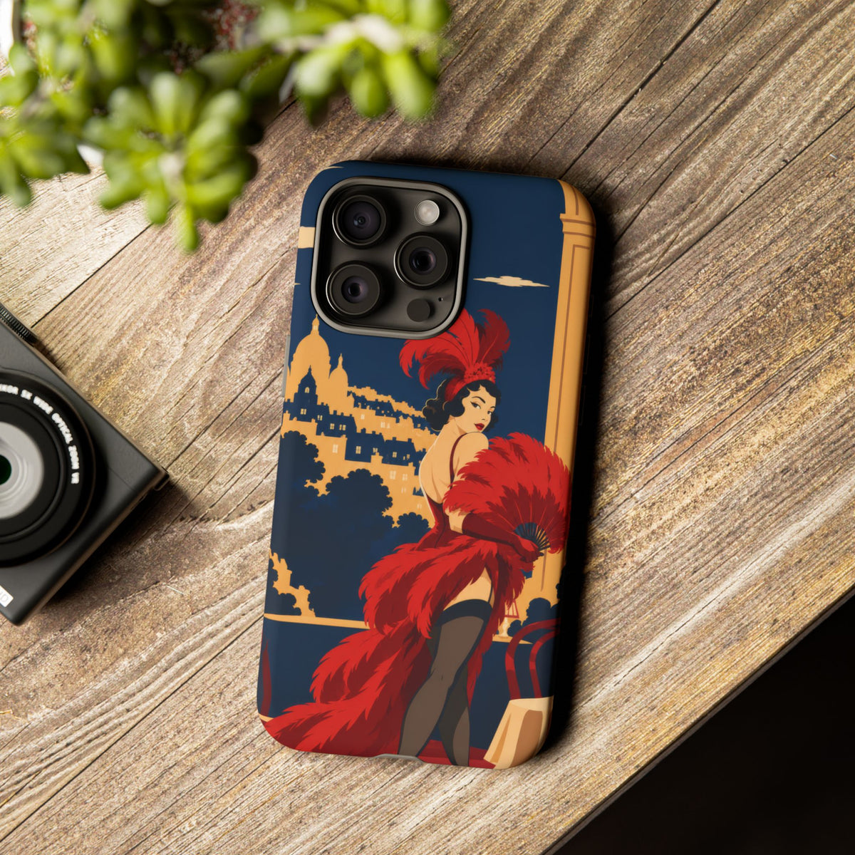 Moulin Rouge Dancer — Velvet Encore iPhone Tough Case | cabaret dancer