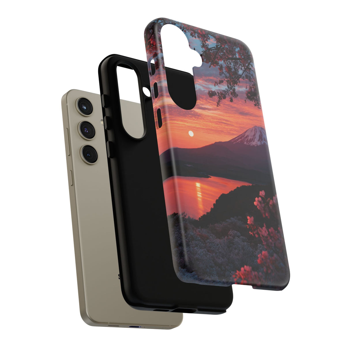 Fuji Moonlit Sakura Samsung Galaxy Tough Phone Case
