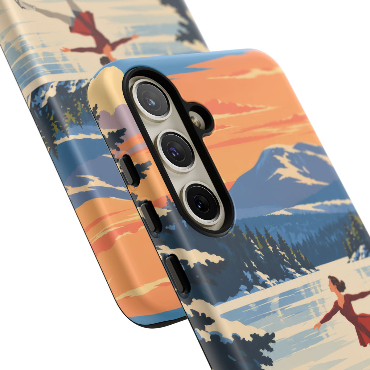 Lake Placid Skater — Winter Glide Samsung Galaxy Tough Case