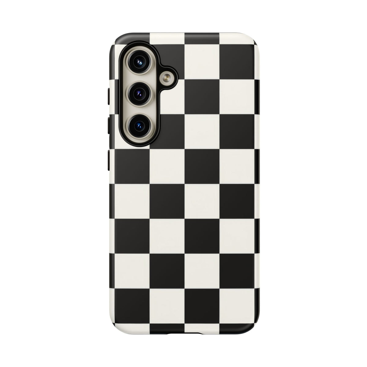 Classic Check Samsung Galaxy Tough Case | Black & White Checkerboard