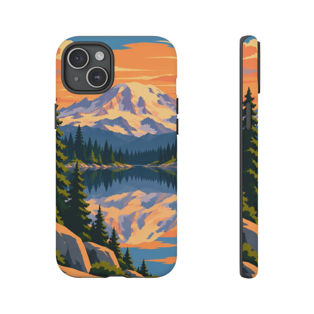 Mount Rainier — Mirror Dawn iPhone Tough Case