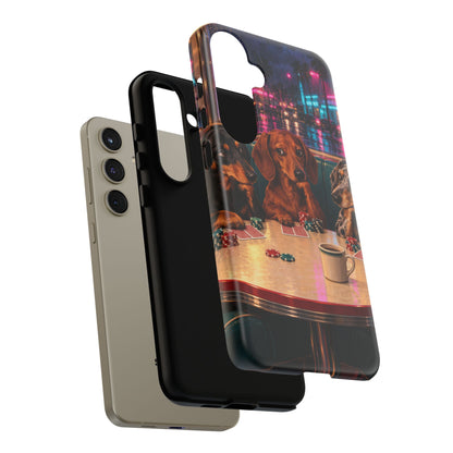 All-Night Aces Samsung Galaxy Tough Case | dachshund poker