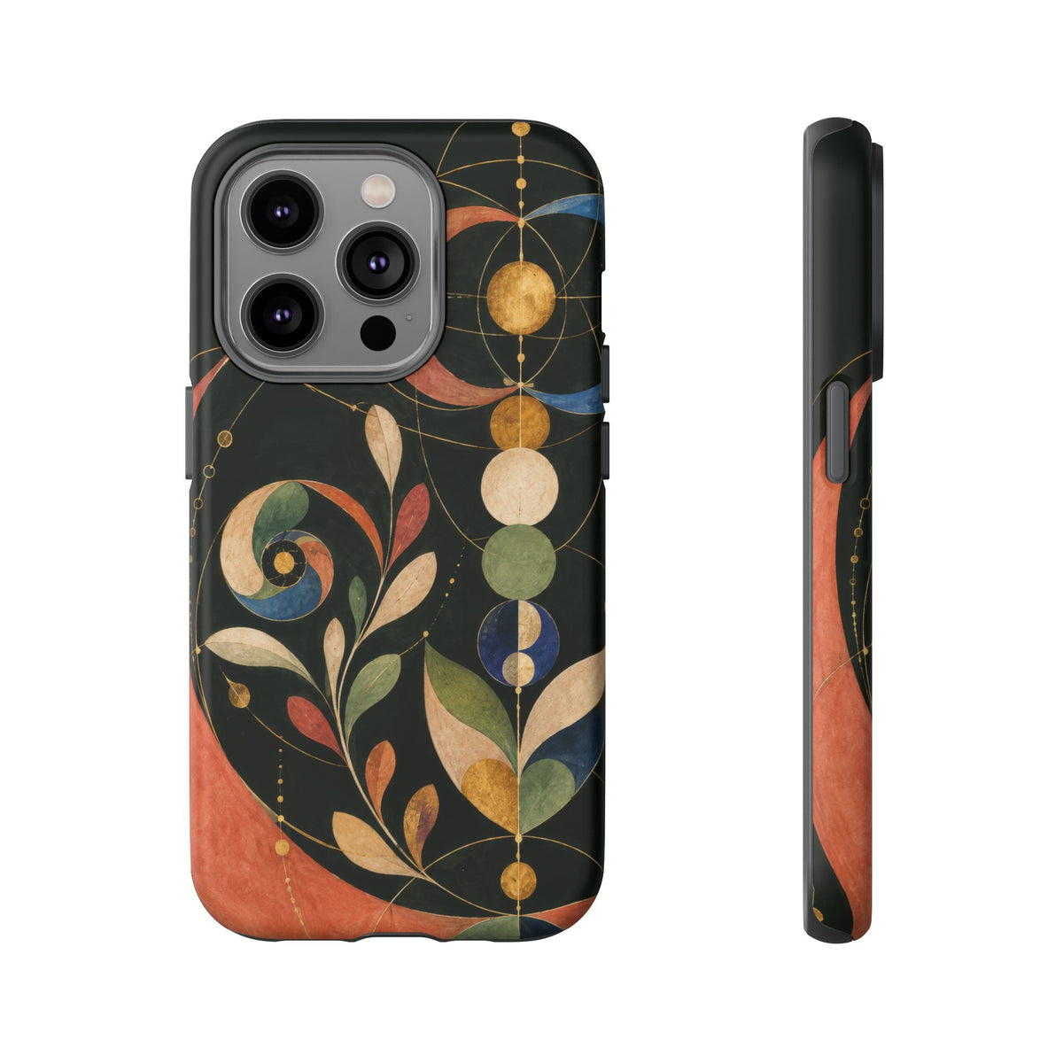 Orbital Garden iPhone Tough Case | Celestial Botanical Geometry
