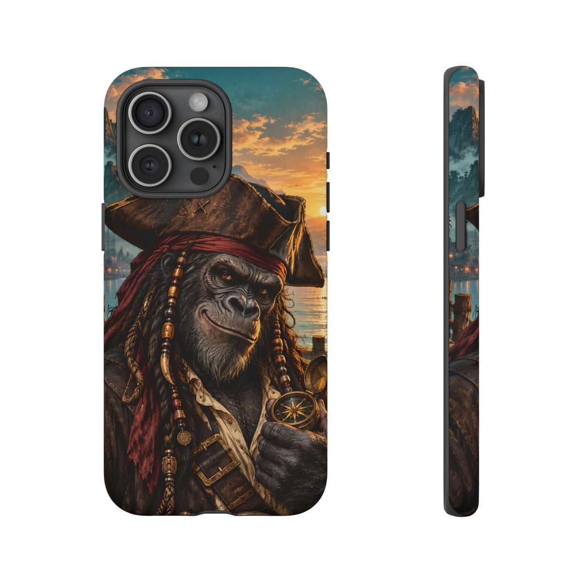Pirate Gorilla iPhone Tough Case | Captain Silverback