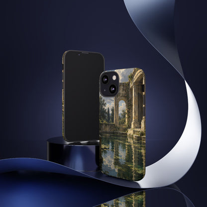 The Flooded Court iPhone Tough Case | Ancient Garden Landscape