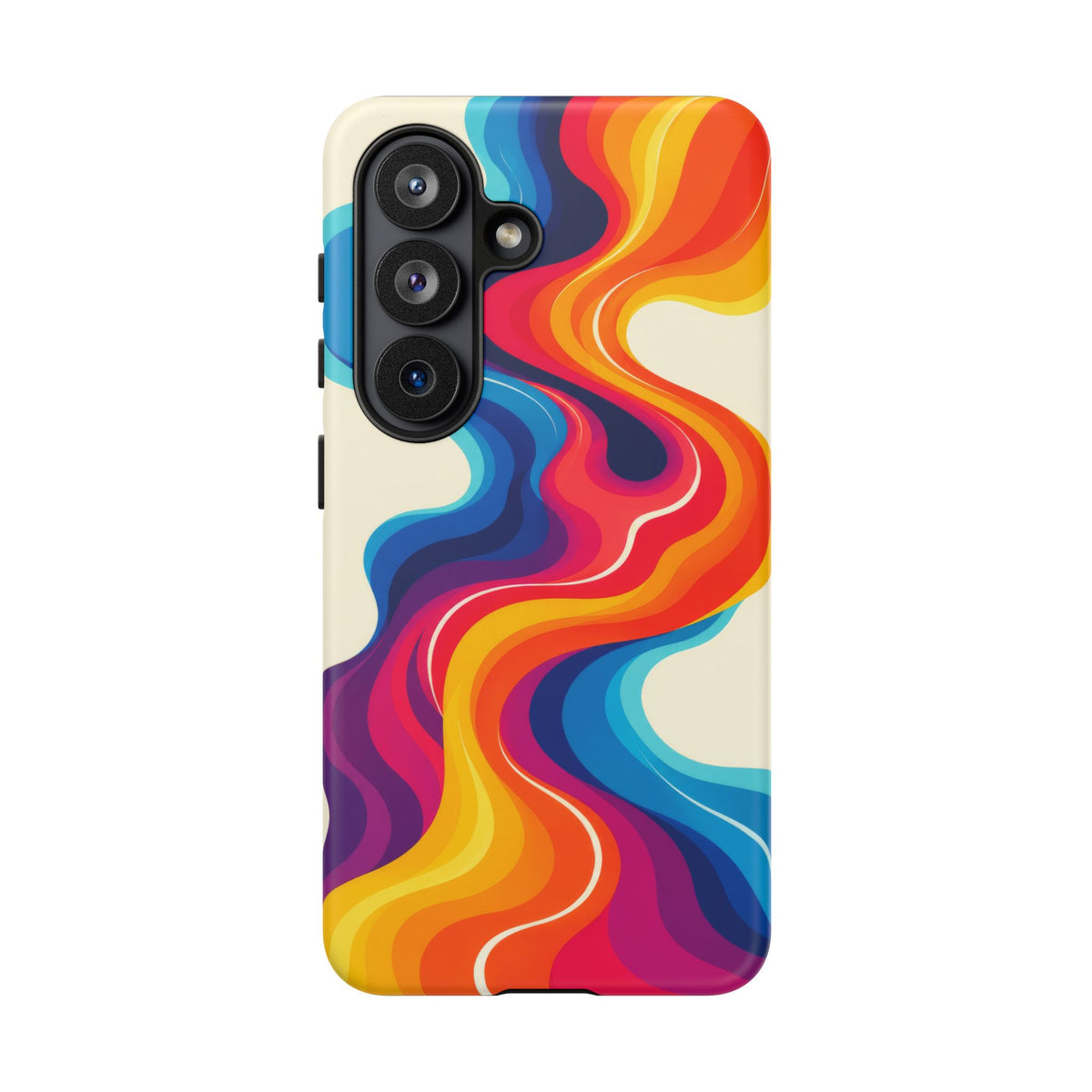 Chromatic Current Samsung Galaxy Tough Case | retro waves