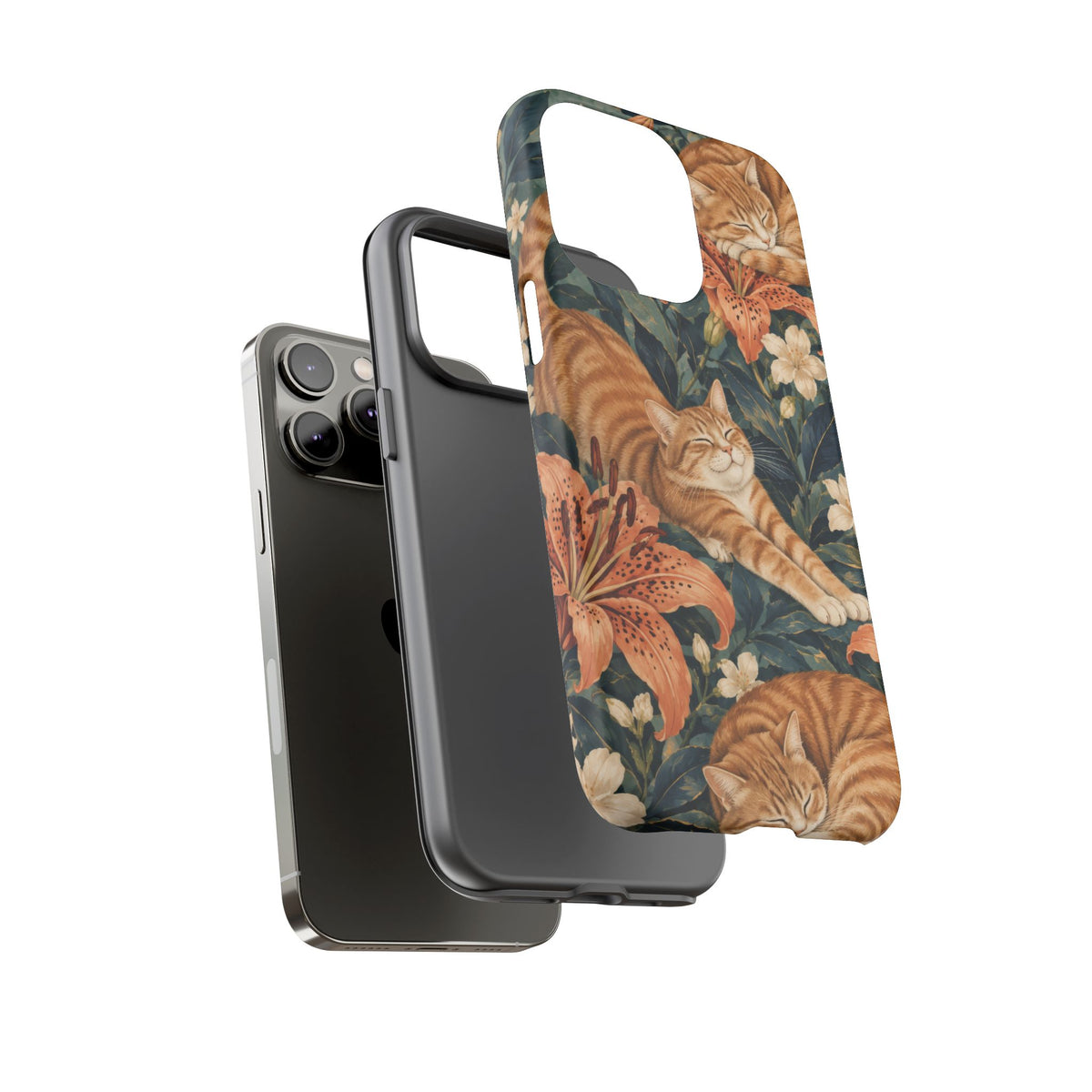 Tiger Lily Tabby iPhone Tough Case | tabby cats