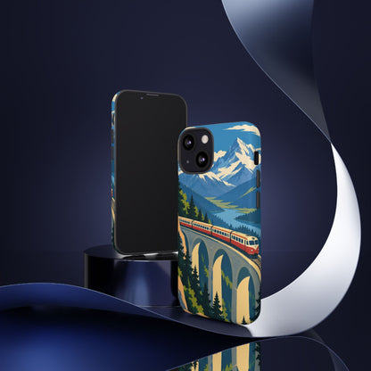 Travel by Train — Alpine Express iPhone Tough Case | train travel