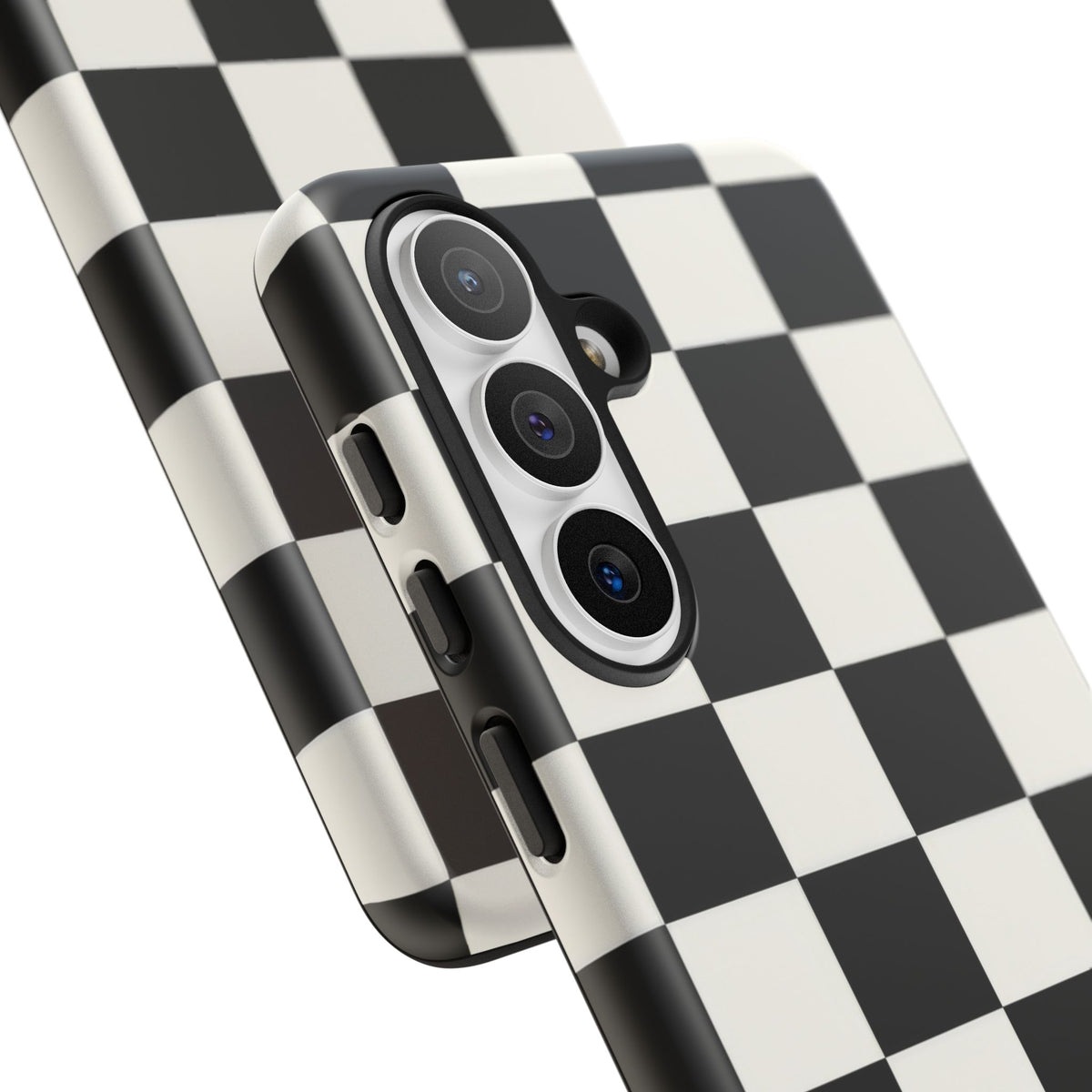 Classic Check Samsung Galaxy Tough Case | Black & White Checkerboard