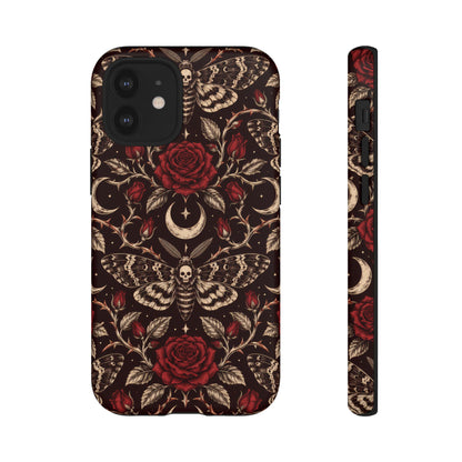 Velvet Moth Masquerade iPhone Tough Case | gothic moth