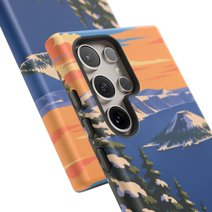 Crater Lake — Winter Caldera Samsung Galaxy Tough Case