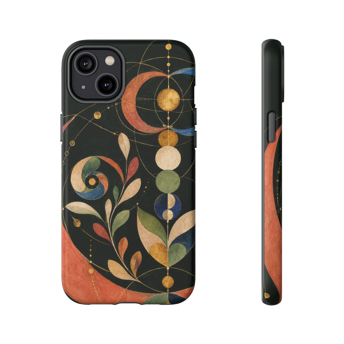 Orbital Garden iPhone Tough Case | Celestial Botanical Geometry