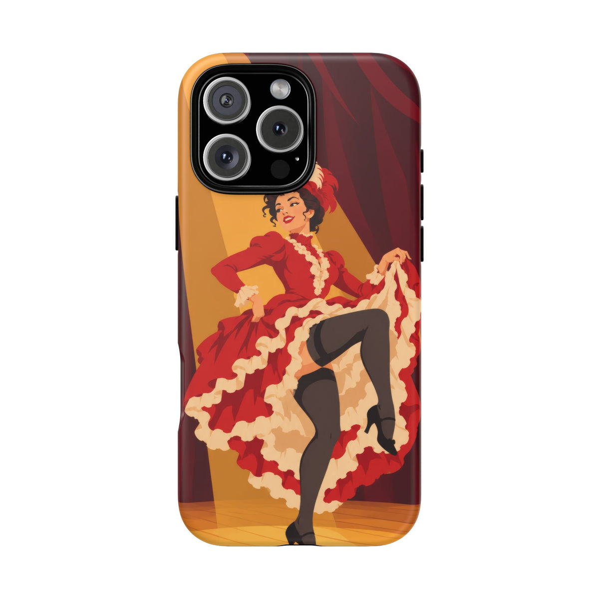 Moulin Rouge Dancer — Crimson Cabaret iPhone Tough Case | cabaret dancer