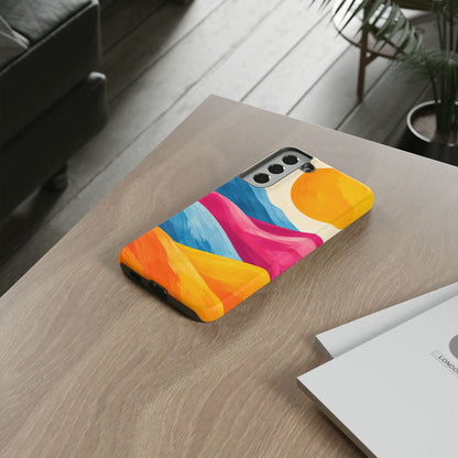 Golden Drift Samsung Galaxy Tough Case | colorful hills